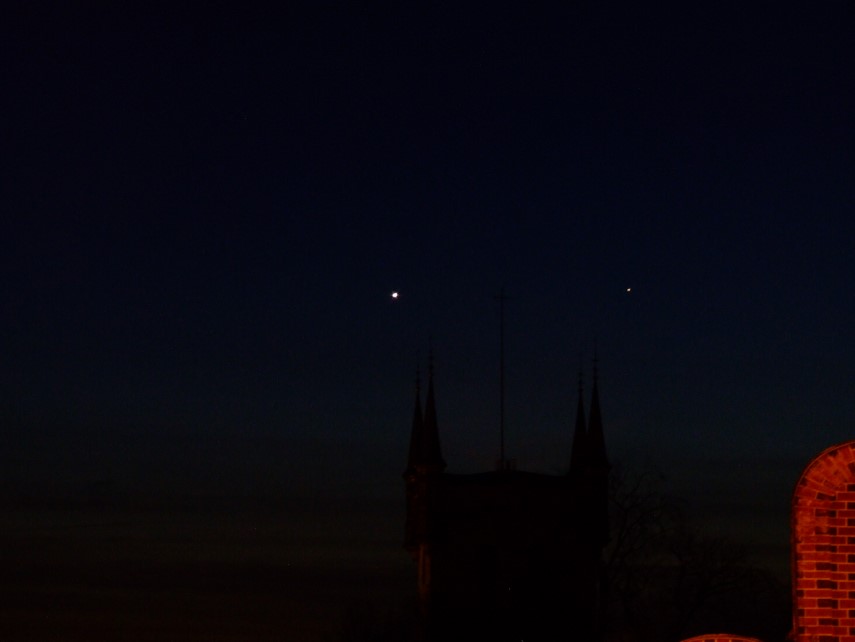 Venus und Merkur am 06.04.2010